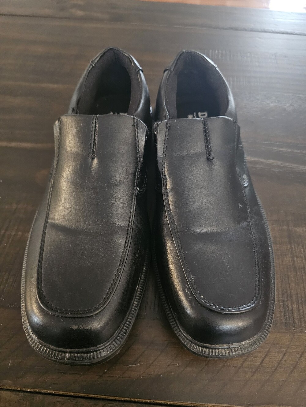 Deer Stags 902 Collection Memory Foam Black Slip-On Leather Loafers